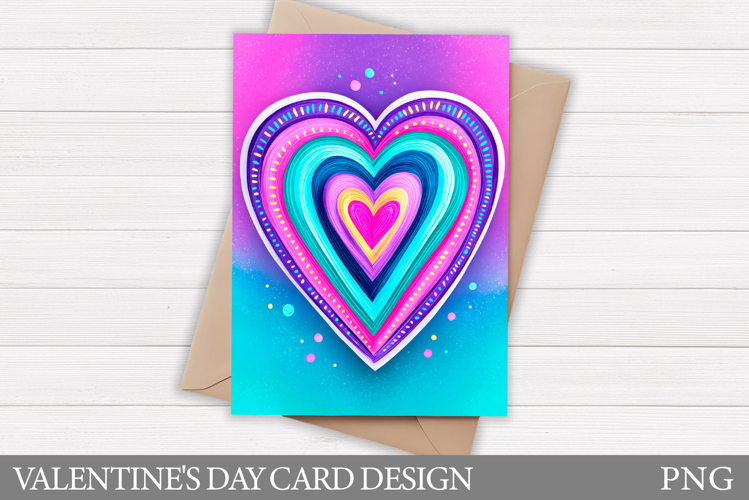 Valentines Heart Card Printable. Valentines Card Design