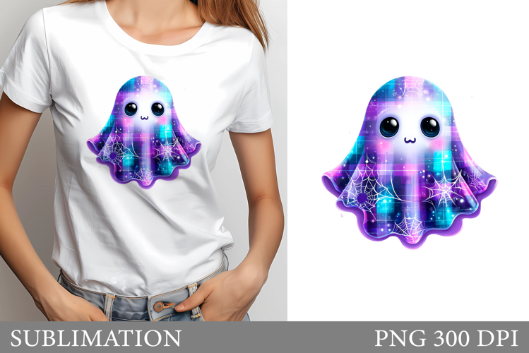 Cute Ghost Sublimation. Cute Ghost T-Shirt Design