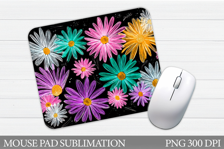 Floral Mouse Pad Sublimation. Flowers Mouse Pad Design