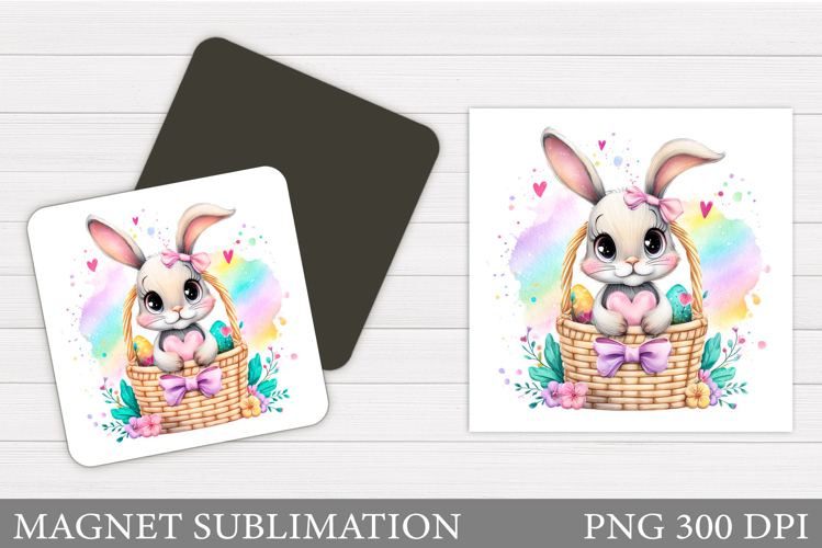 Easter Bunny Magnet Design. Easter Magnet Sublimation