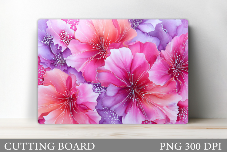 Flowers Cutting Board. Floral Cutting Board Sublimation