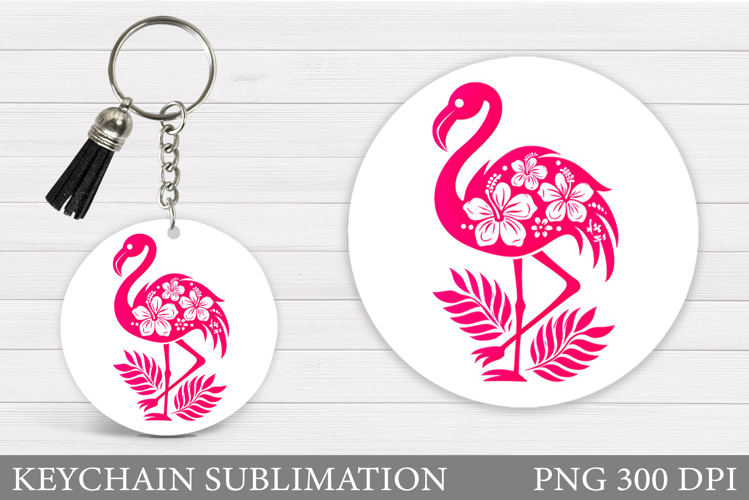 Flamingo Keychain Design. Flamingo Sublimation