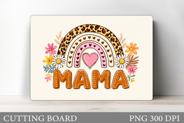 Mother's Day Cutting Board. Floral Cutting Board Sublimation