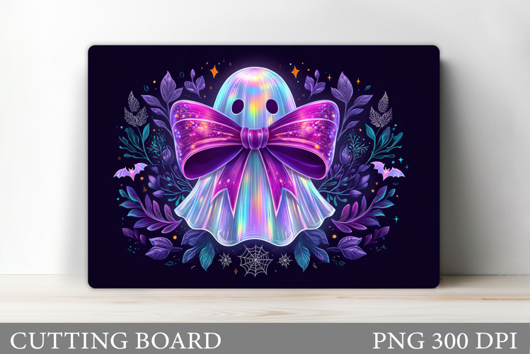 Ghost Cutting Board Sublimation. Halloween Cutting Board