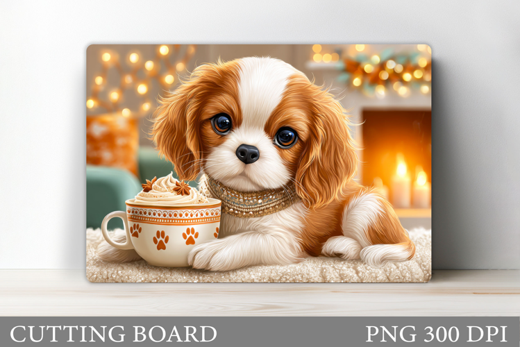 Cute Dog Cutting Board Design. Cute Dog Sublimation