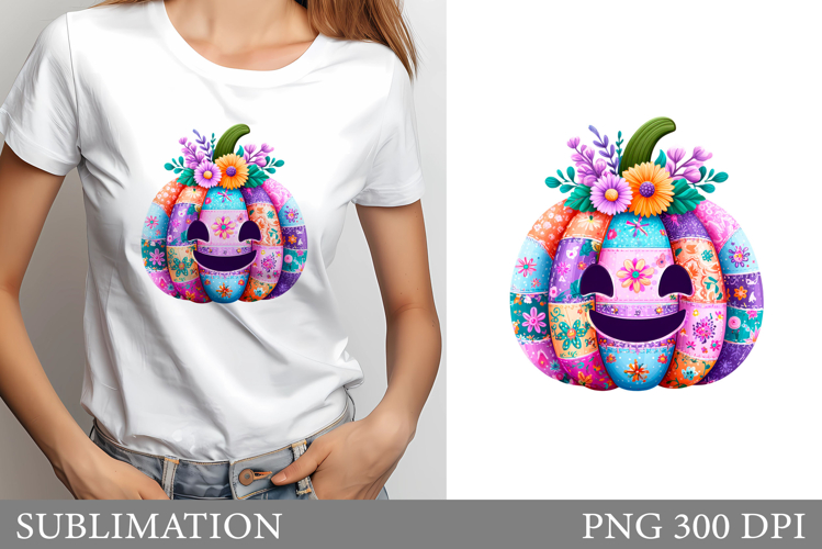 Pumpkin T-Shirt Design. Pumpkin Sublimation