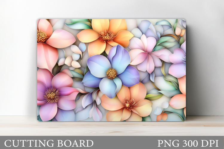 Flowers Cutting Board. Floral Cutting Board Sublimation