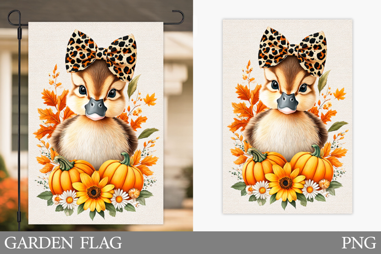 Fall Goose Garden Flag Design. Fall Garden Flag Sublimation