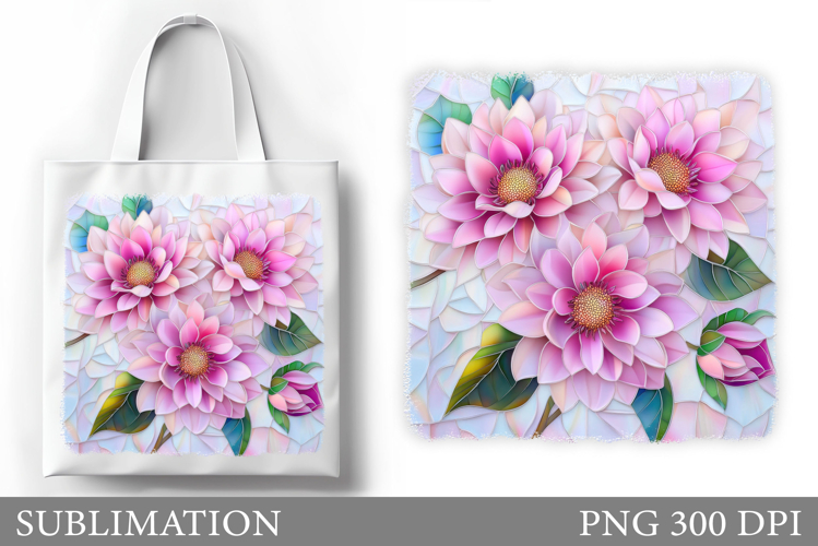 Flowers Tote Bag Design. Floral Tote Bag Sublimation example image 1