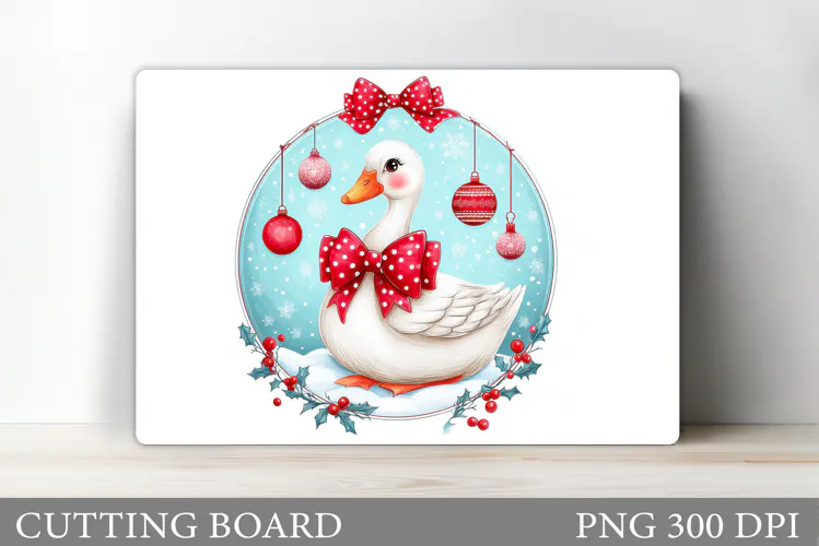 Christmas Goose Cutting Board. Christmas Cutting Board