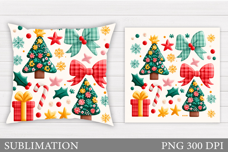 Christmas Pillow Design. Christmas Sublimation
