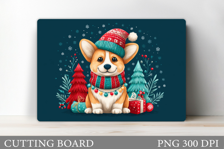 Christmas Dog Cutting Board. Christmas Cutting Board Design