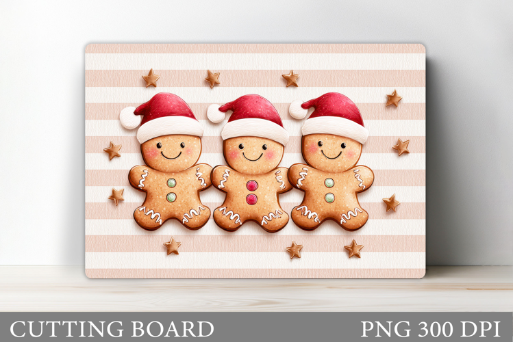 Gingerbread Cutting Board. Christmas Cutting Board Design