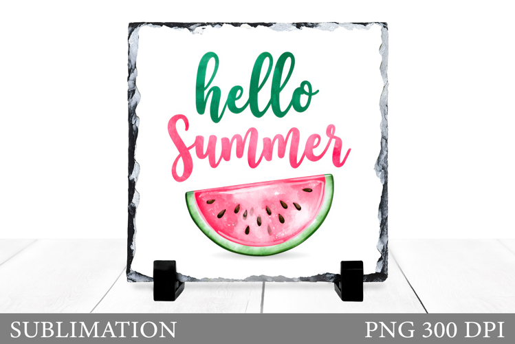 Summer Slate Design. Watermelon Sublimation