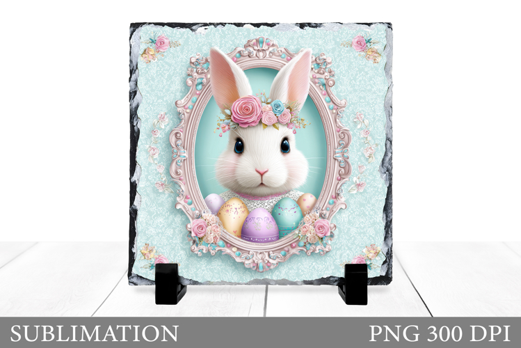 Easter Bunny Slate Design. Easter Bunny Sublimation