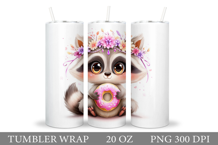 Valentines Raccoon Tumbler. Valentines Tumbler Sublimation
