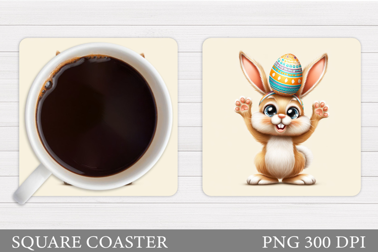 Easter Bunny Coaster. Bunny Easter Coaster Design