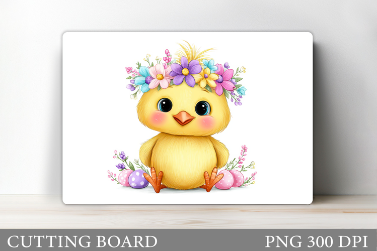 Easter Chick Cutting Board. Easter Cutting Board Design