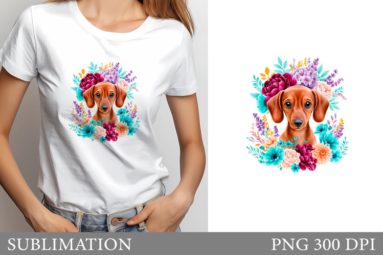 Cute Dog Sublimation. Cute Dog T-Shirt Design