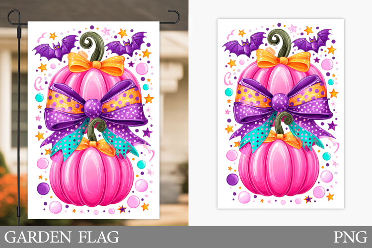 Halloween Garden Flag Design. Halloween Sublimation