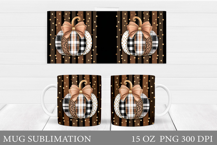 Pumpkin Mug Design. Pumpkin Season Sublimation