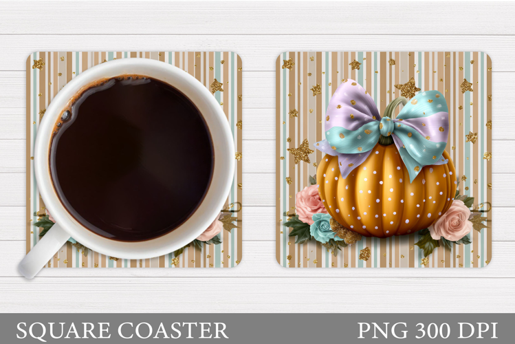 Pumpkin Coaster Design. Pumpkin Sublimation