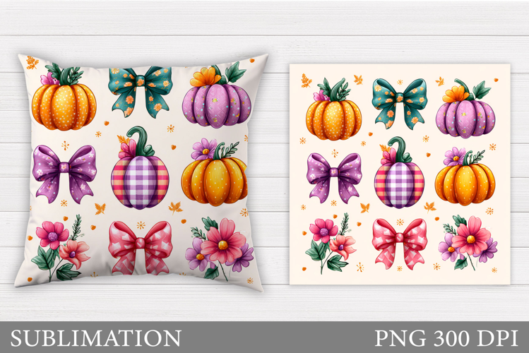 Pumpkin Pillow Design. Pumpkin Sublimation