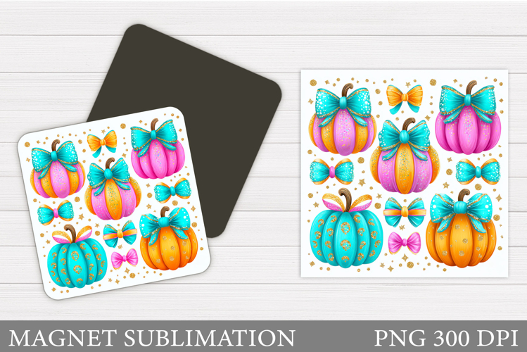Pumpkins Magnet Design. Pumpkins Sublimation