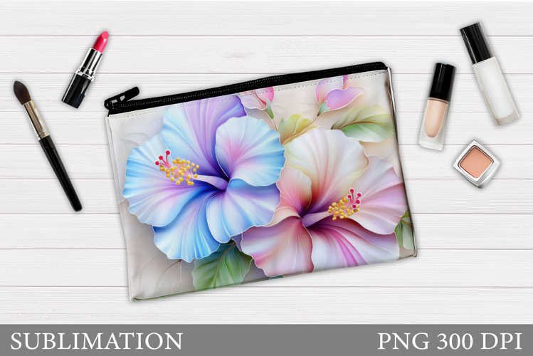 Flowers Makeup Bag Design. Flowers Sublimation