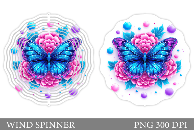 Butterfly Wind Spinner Design. Butterfly Sublimation