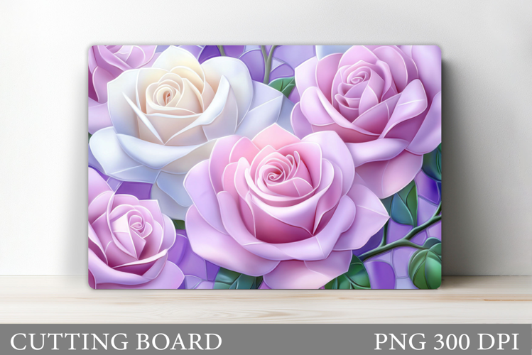 Roses Cutting Board. Flowers Cutting Board Sublimation