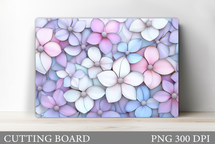 Floral Cutting Board Design. Flowers Cutting Board