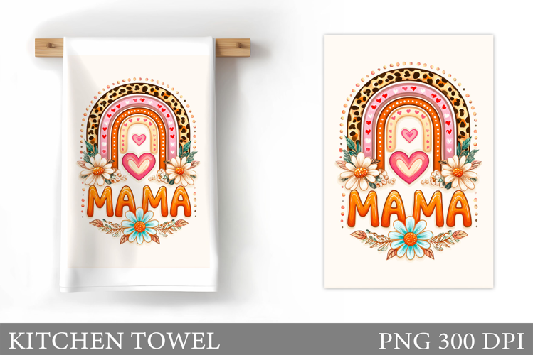 Mother's Day Kitchen Towel. Mother's Day Sublimation