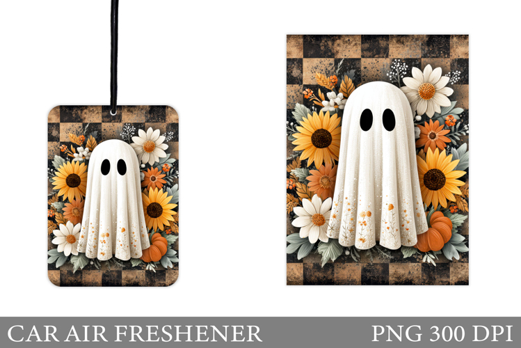 Cute Ghost Car Air Freshener. Halloween Car Air Freshener