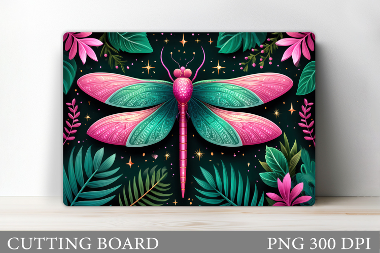 Dragonfly Cutting Board Design. Dragonfly Sublimation