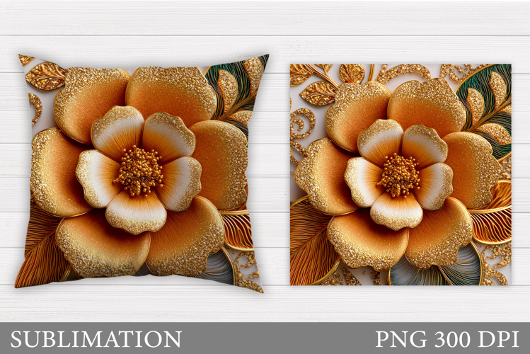 Flower Pillow Design. Floral Pillow Sublimation