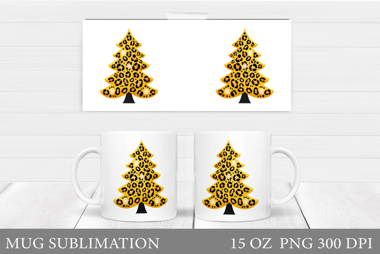 Christmas Tree Mug Sublimation. Christmas Tree Mug Design
