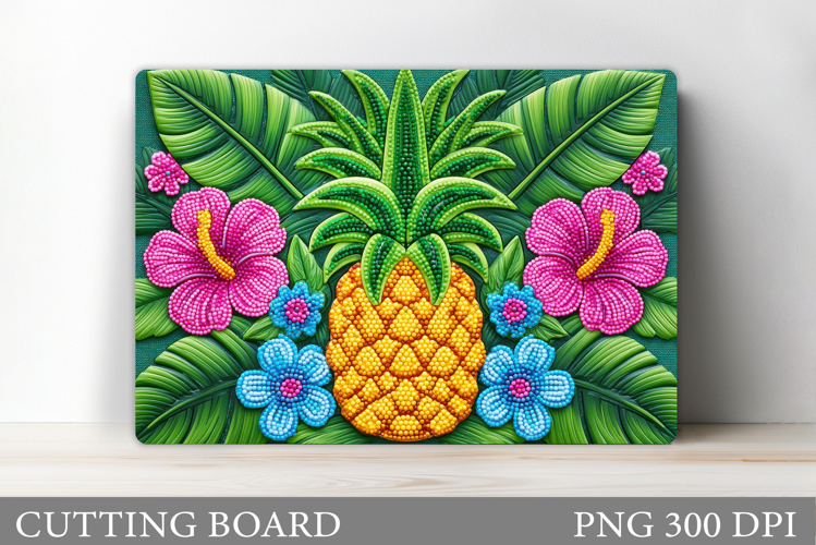 Pineapple Cutting Board. Summer Cutting Board Sublimation example image 1