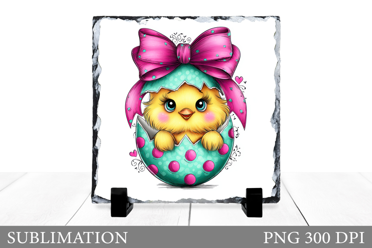 Easter Chick Slate Design. Easter Chick Sublimation