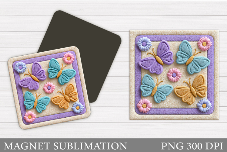 Butterflies Magnet Design. Butterflies Sublimation