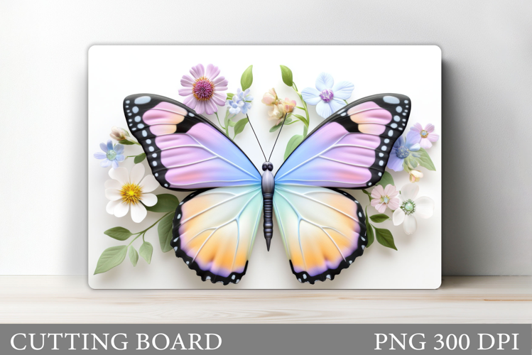 Butterfly Cutting Board Design. Butterfly Sublimation
