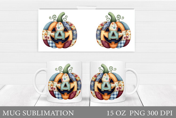 Halloween Pumpkin Mug Design. Halloween Mug Sublimation example image 1
