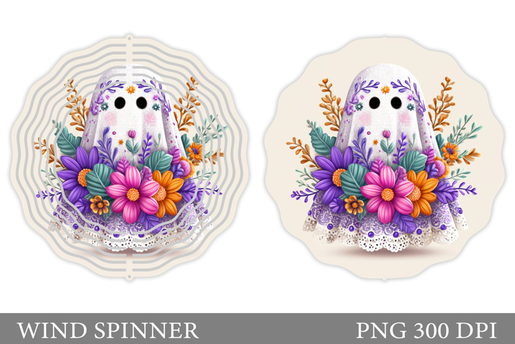 Cute Ghost Wind Spinner. Ghost Wind Spinner Design