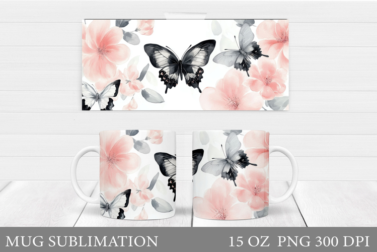 Pink Butterfly Clipart Image 8