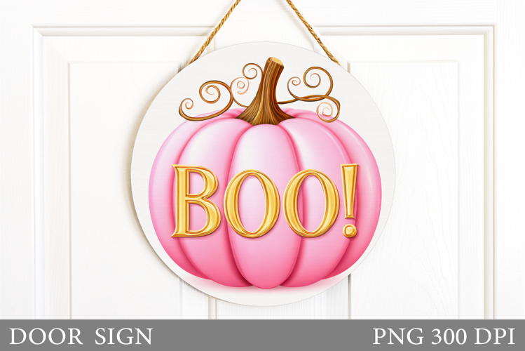 Halloween Pumpkin Door Sign. Halloween Door Sign Design