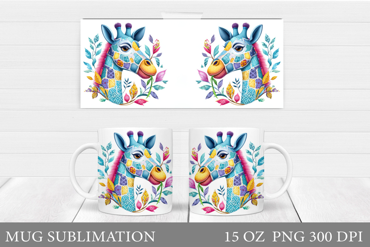 Cute Giraffe Mug Design. Cute Giraffe Sublimation