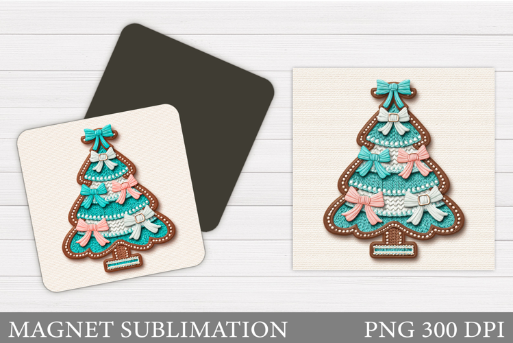 Christmas Tree Magnet Design. Christmas Magnet Sublimation