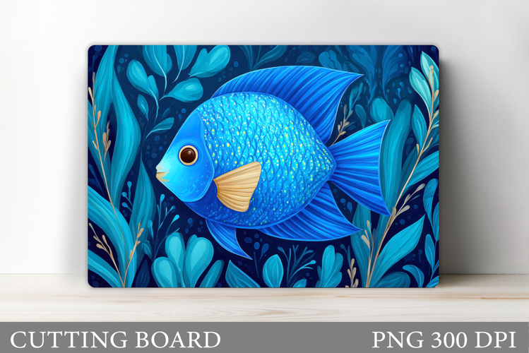 Fish Cutting Board Design. Fish Sublimation