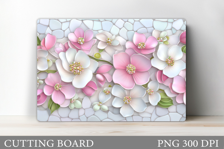 Flowers Cutting Board. Floral Cutting Board Sublimation