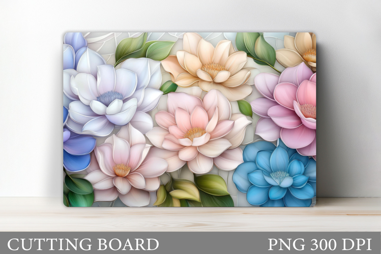 Floral Cutting Board Design. Flowers Cutting Board